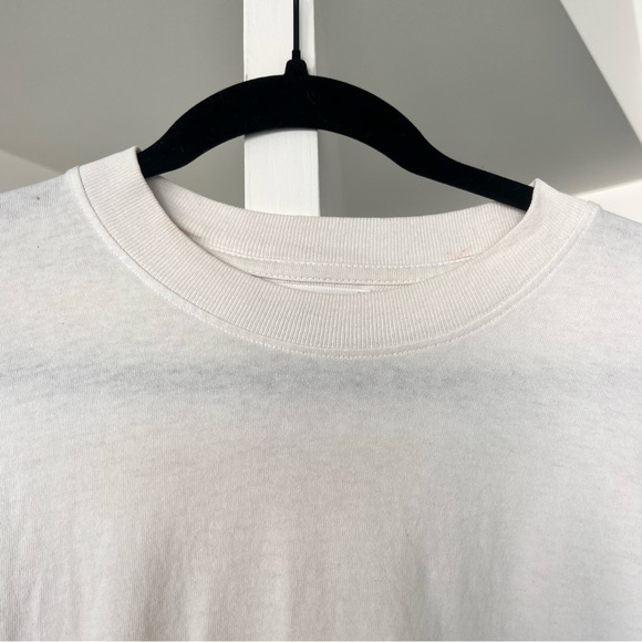 Joah Brown Vintage Oversized Long Sleeve Cotton T- Shirt In Fog (Beige) S/M - Picture 4 of 11